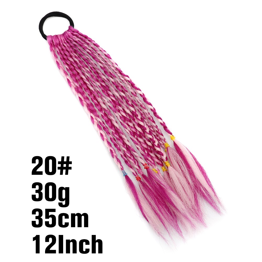 Synthetic Heat Resistant Braided Fishtail Fishbone Drawstring Ponytail Hairpiece Blonde Hair Extensions For Woman