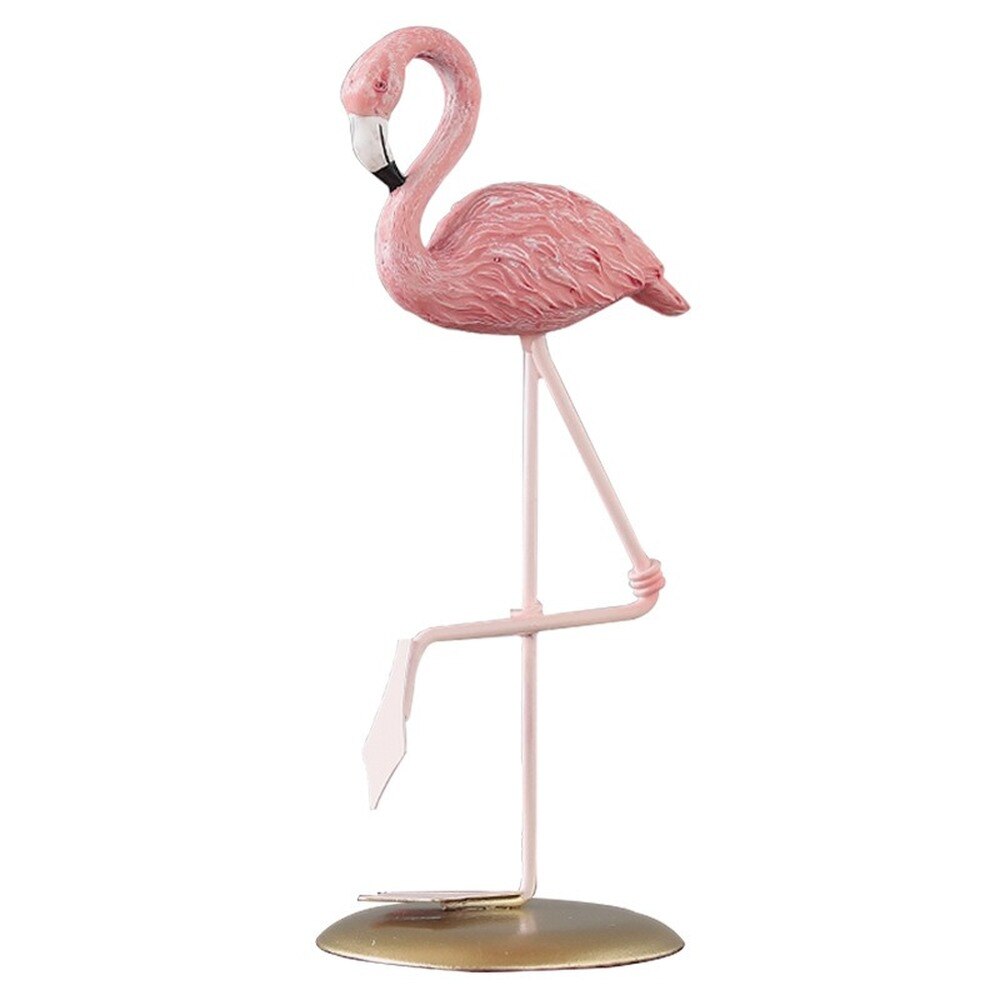 Nordic Style Flamingo Figurine Decoration Fairy Garden Livingroom Office Home Decor Accessories