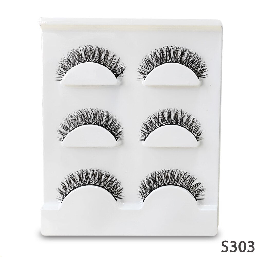Half Eye Lashes 6D Faux Mink Natural Fluffy Eyelashes Cils Fake Eyelash Extension