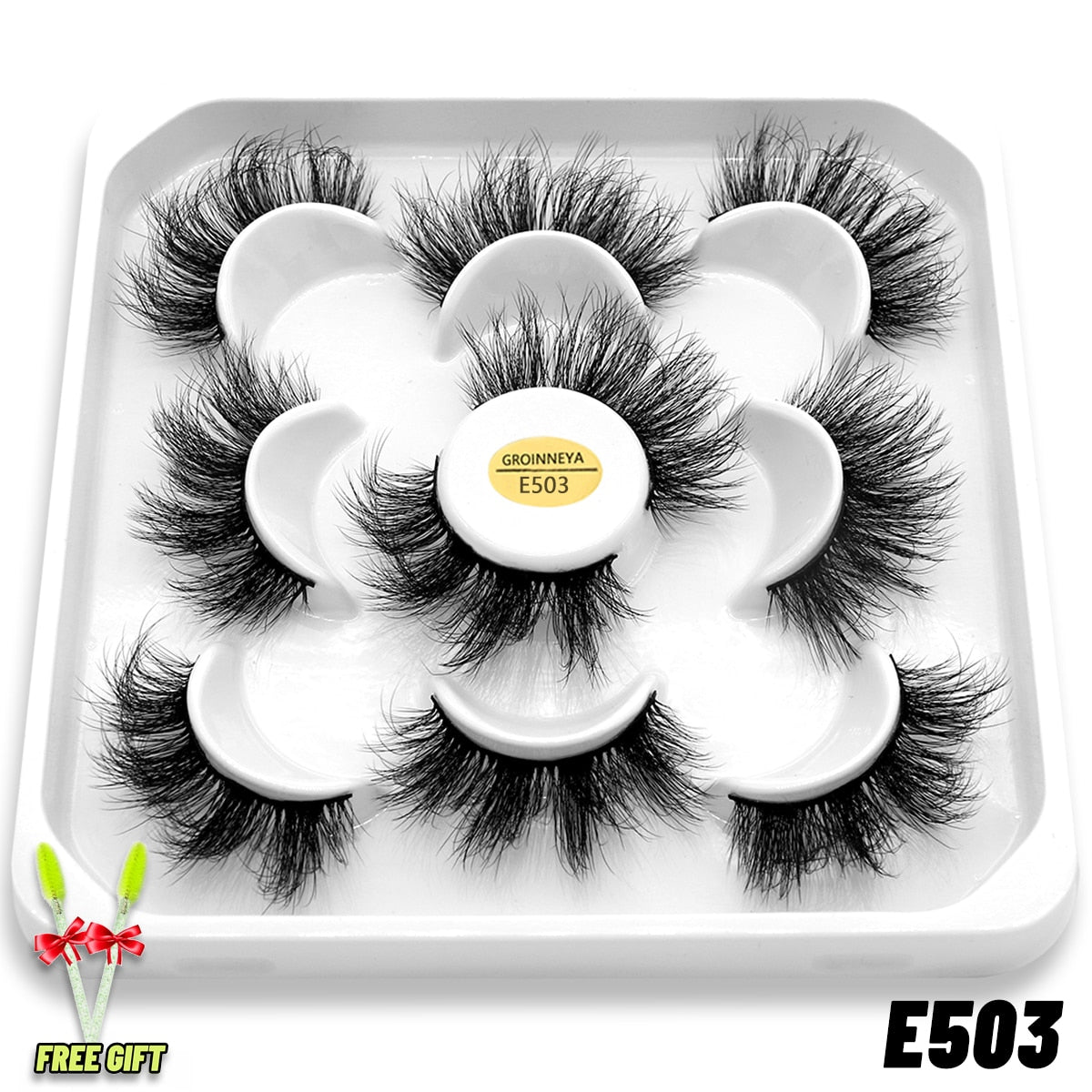 Eyelashes 3D Mink Lashes Fluffy Soft Wispy Natural Cross Eyelash Extension Reusable Lashes Mink False Eyelashes