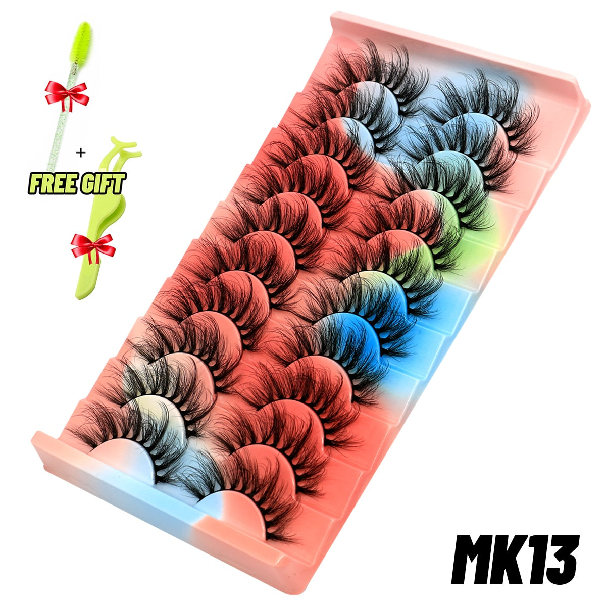 Eyelashes 3D Mink Lashes Fluffy Soft Wispy Natural Cross Eyelash Extension Reusable Lashes Mink False Eyelashes