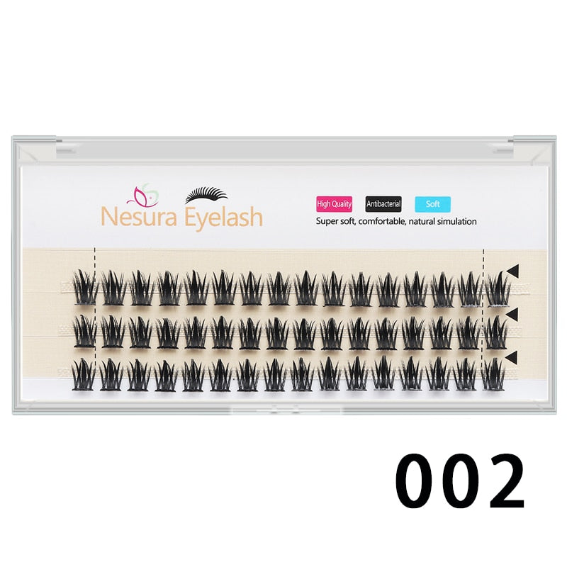 Manga Lashes 3-rows Anime Lashes Natural False Eyelashes Eyelash Extension Soft Fake Eyelashes Lash Clusters Eyelashes