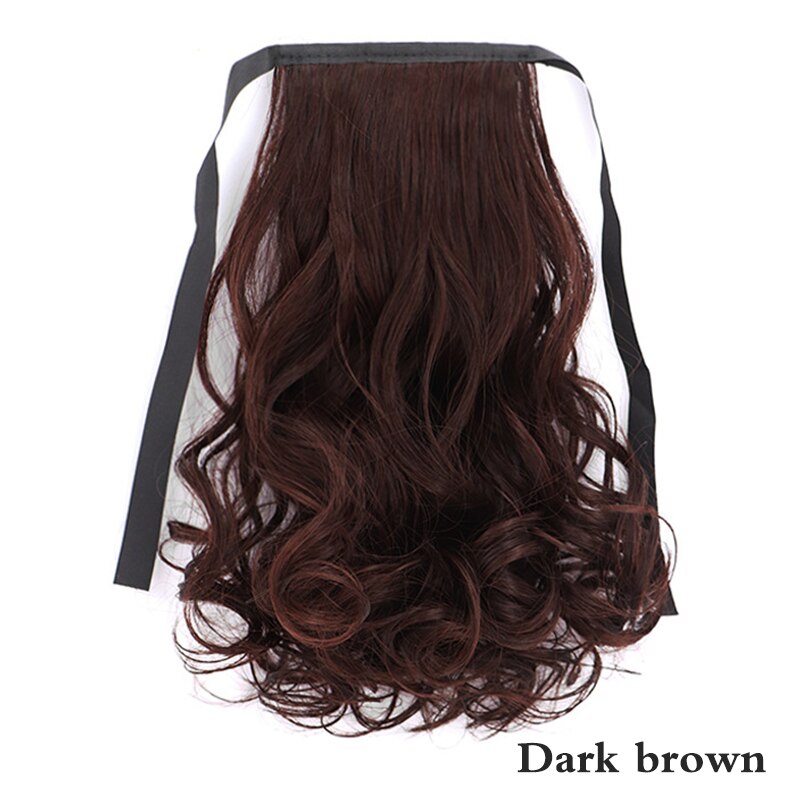 Concubine Synthetic Strappy Ponytail Hair Extensions False Tail Natural Hair Clip Horse tail Curly Organic For Women Wig