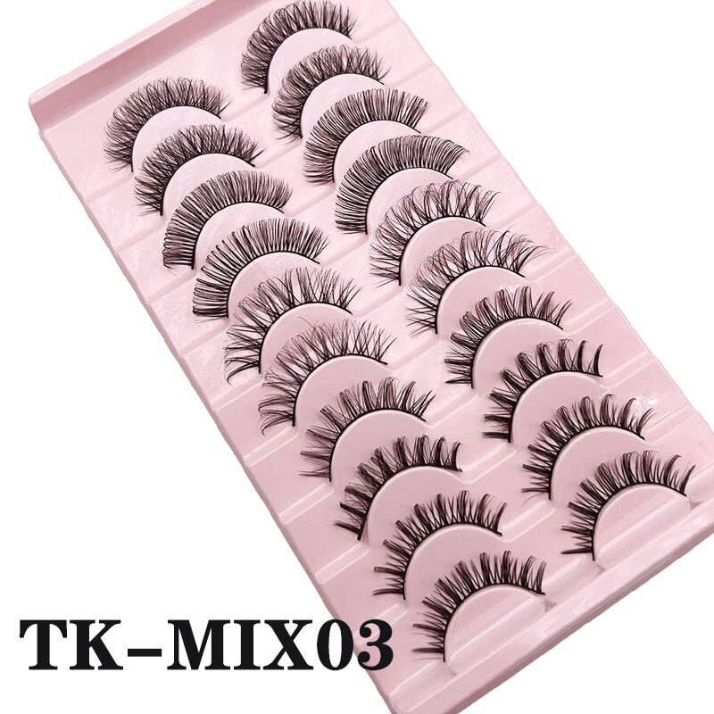 Fluffy Mink Lashes Russian Strip Lashes False Eyelashes Russian Volume Lashes