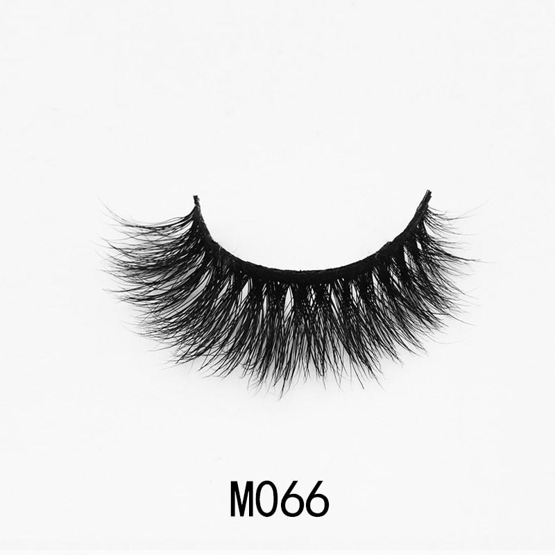 Handmade Mink Eyelashes 3D Curl Winged Natural Realistic Messy End Eye Elongated Thick False Eyelashes Soft Fake Eyelashes