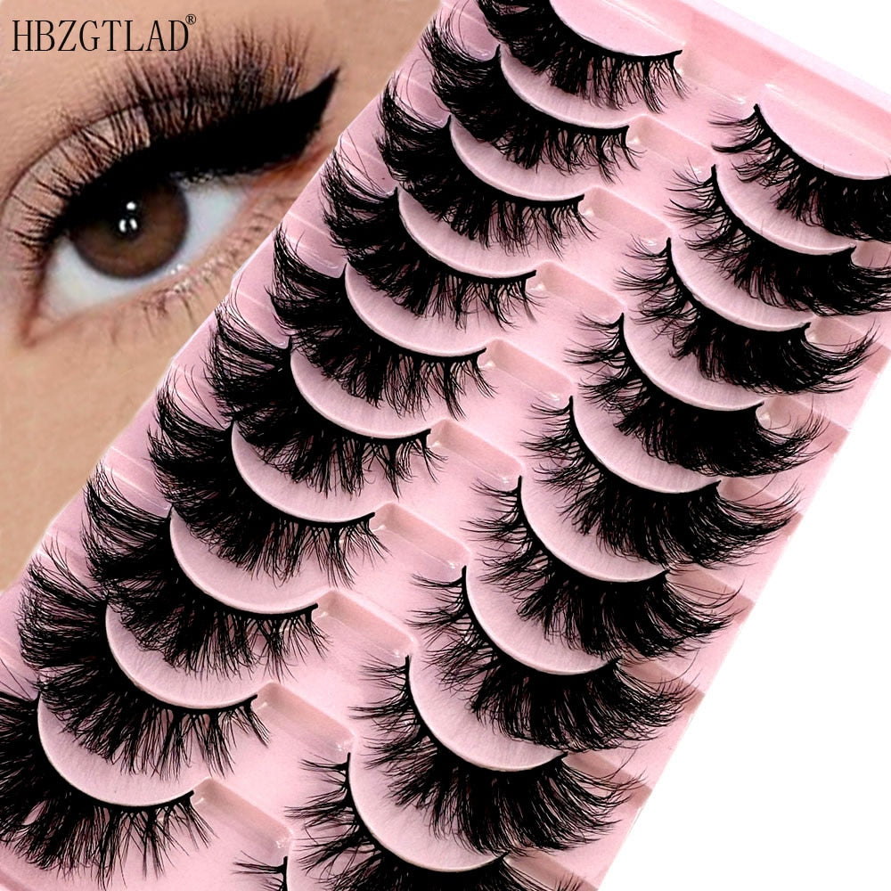 3d mink eyelashes natural hand made false lashes maquiagem lashes mink full strip Volume faux cils 5D Fluffy mink lashes