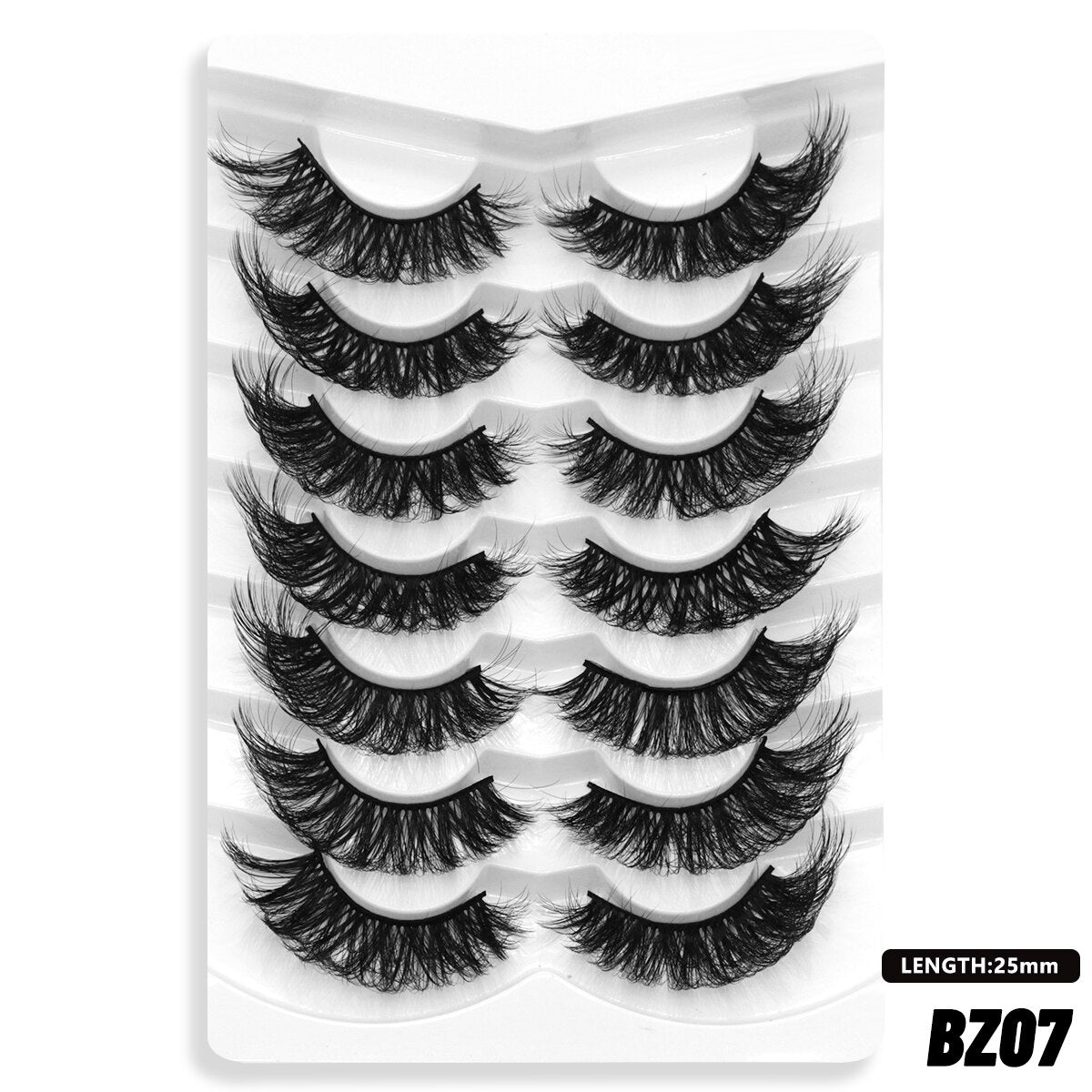5/7 Pairs Eyelashes Long Lasting Fluffy Wispy Natural Mink Lashes Dramatic Volume lashes Extension Thick Long
