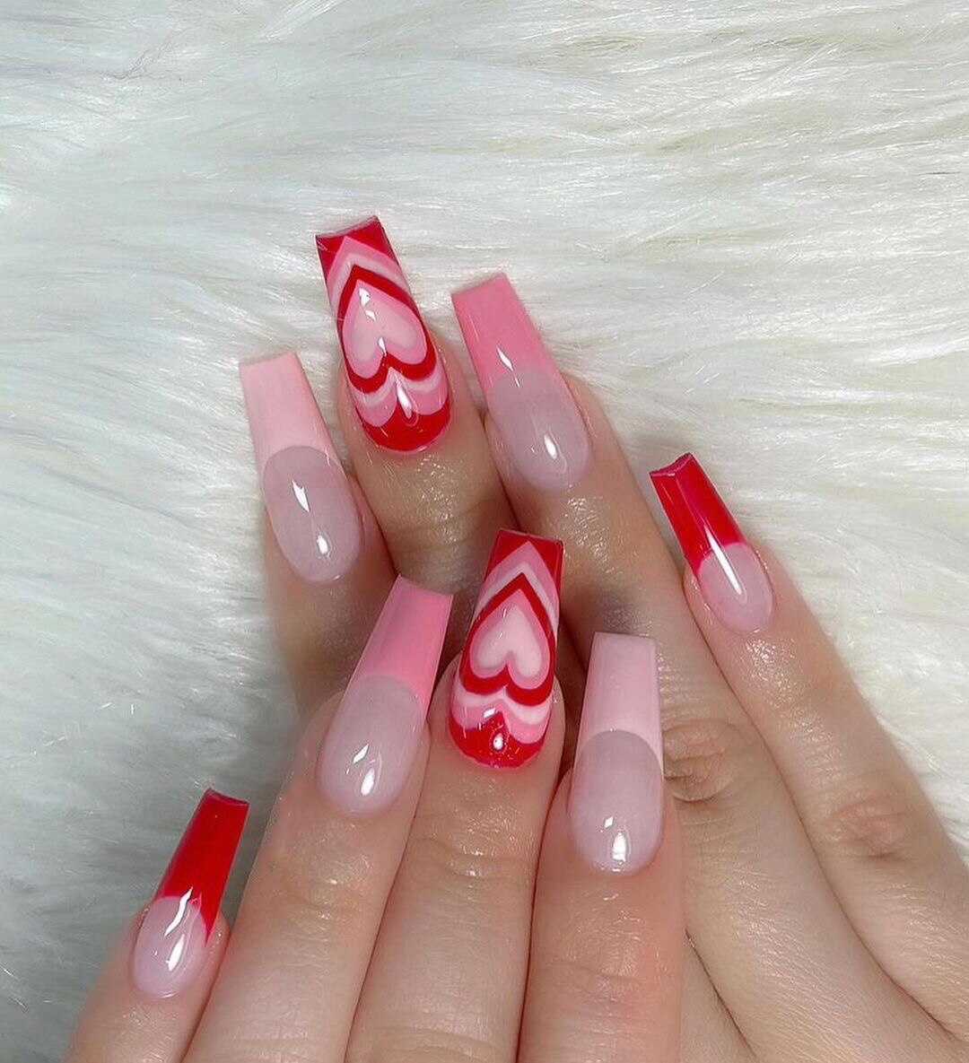 24/30Pcs Pink Leopard Designs False Nails French Long Coffin Fake Nail Artificial Full Cover Nail Art Tips Press on Nail