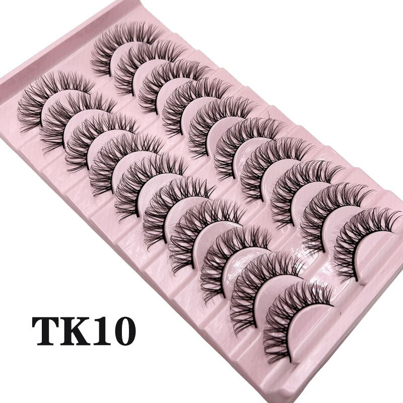 Fluffy Mink Lashes Russian Strip Lashes False Eyelashes Russian Volume Lashes