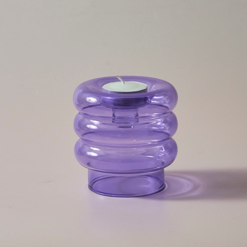 Dual Purpose Candlestick Taper Candle Holders Tealight Candlesticks for Home Decoration Party Vase Table Centerpiece