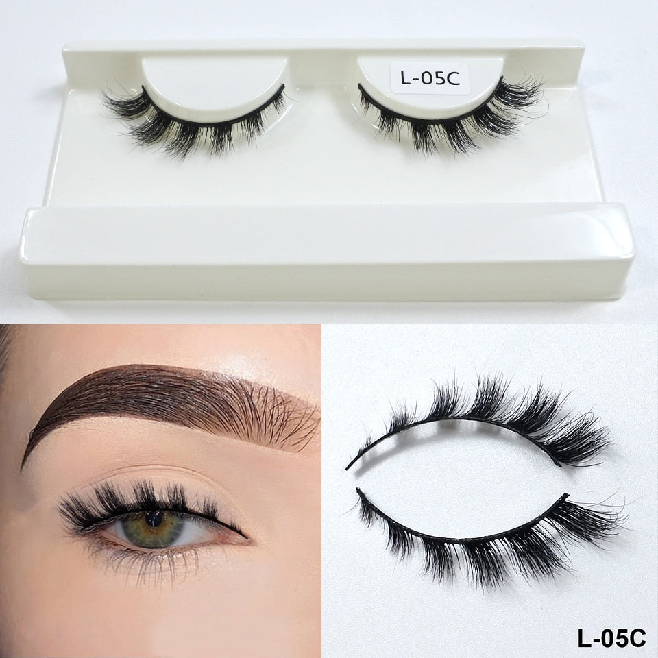 Cateye Lashes End Eye Elongate Fake Eyelashes Natural Winged Fox Eye Lashes Mink
