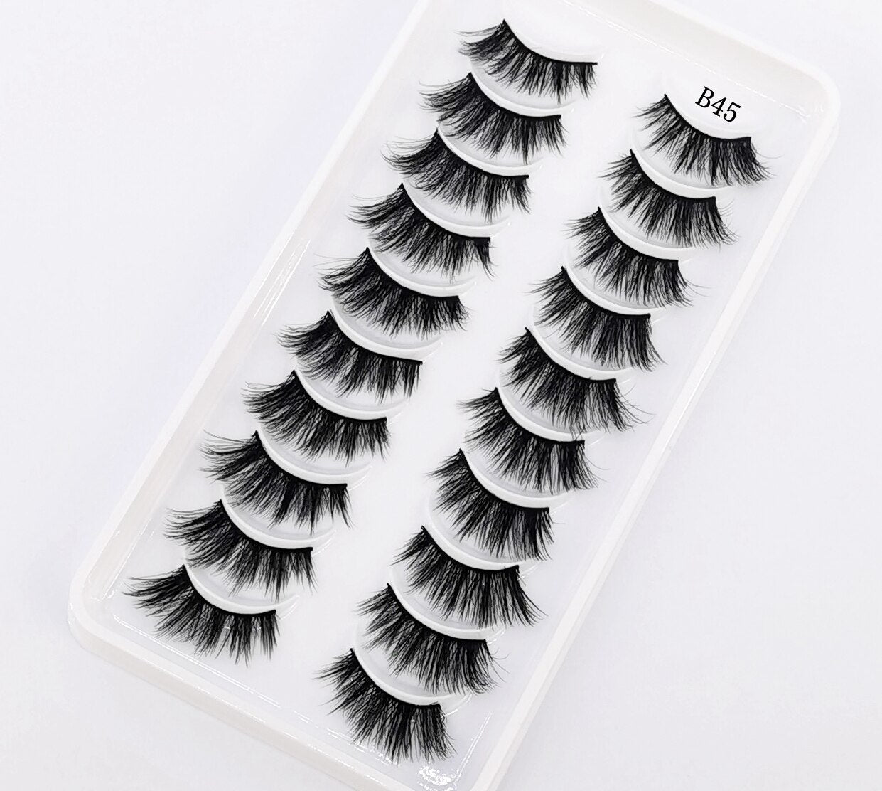 10 Pairs Crisscross Half Eye Lashes Natural False Eyelashes Handmade Faux 3D Mink Lashes Eyelash Extension