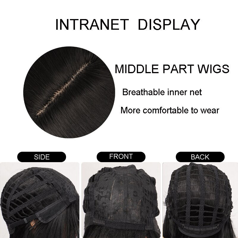 Synthetic Short Water Wave Cosplay Bob Wig with Bangs Heat-resistant Fiber Lolita Wigs For Women Daily Wear