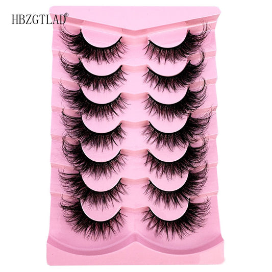 Cat eye Lashes 5d False Mink Eyelashes Long Lasting Fluffy Crossed Lashes Dramatic Volume lashes Extension Thick Crossed