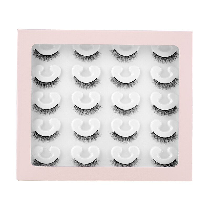 Lashes Natural Cat Eye Look black False Eyelashes Wispy Lashes Fluffy 3D Faux Mink Eyelashes Fake Eyelashes 10Pairs Pack