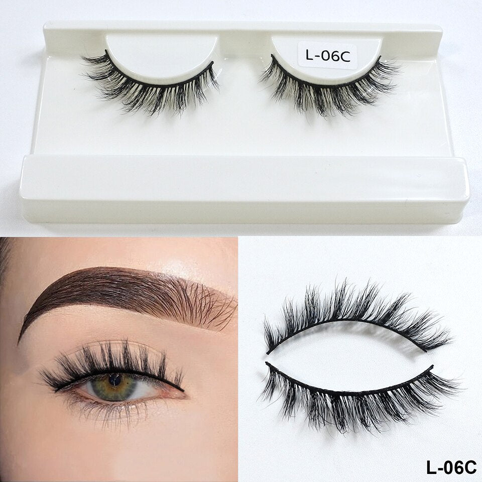 Cateye Lashes End Eye Elongate Fake Eyelashes Natural Winged Fox Eye Lashes Mink