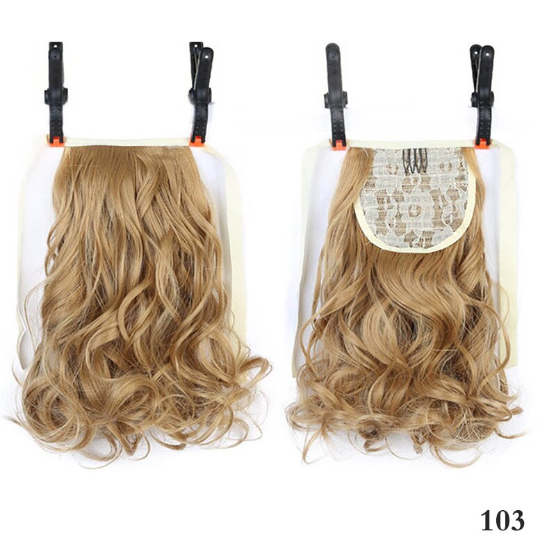 Concubine Synthetic Strappy Ponytail Hair Extensions False Tail Natural Hair Clip Horse tail Curly Organic For Women Wig