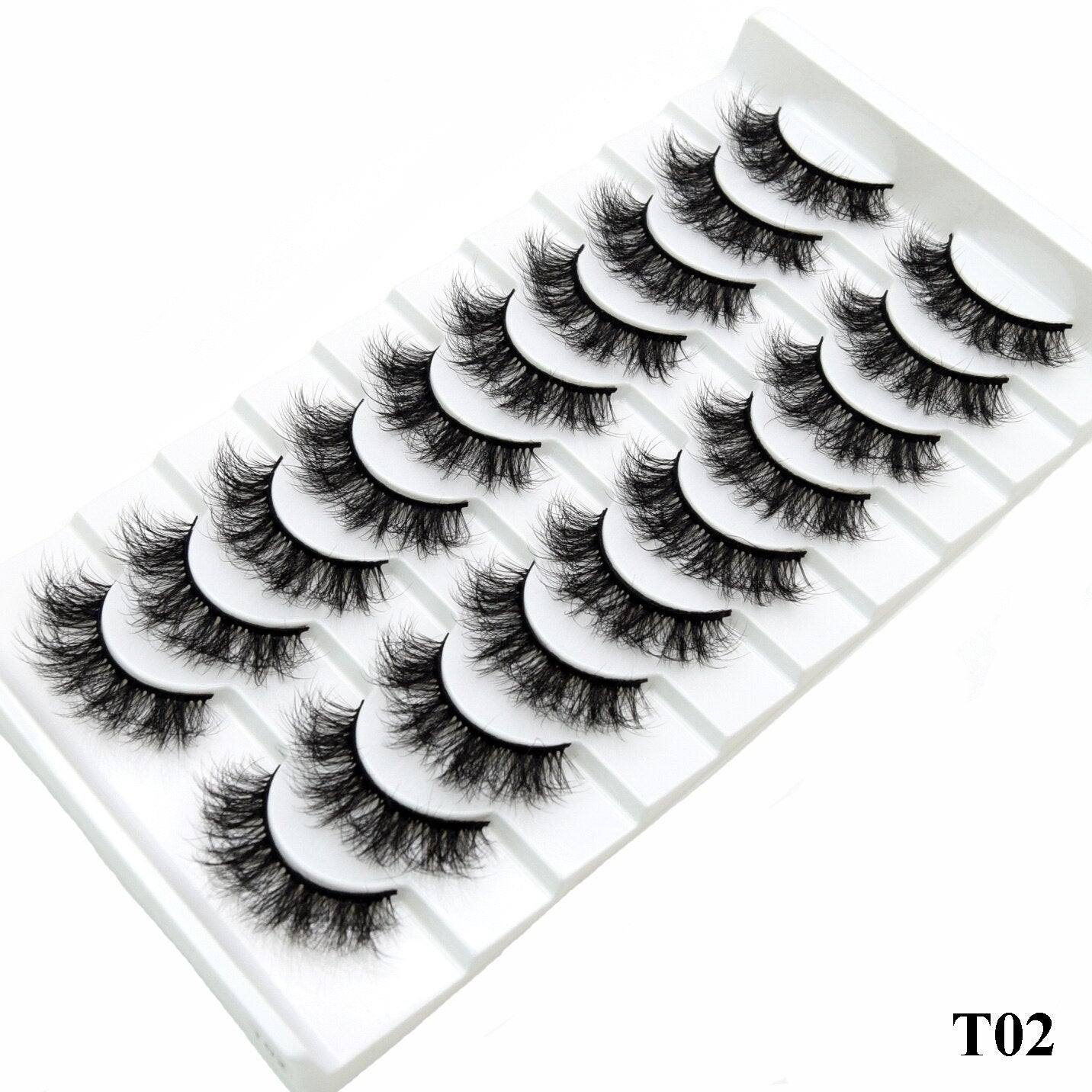 5paris/10pairs Faux Mink Eyelashes Make Up False Cils Hand Made Fake Eyelashes Wholesale Thick Eyelashes Extension