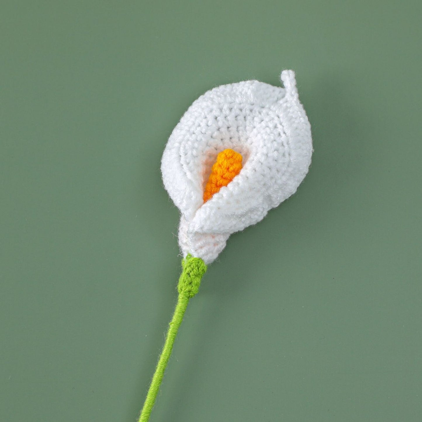 Knit Flower Lily Tulips Fake Flowers Bouquet Decoration Hand-woven Home Decorate Creative Knitting Flowers