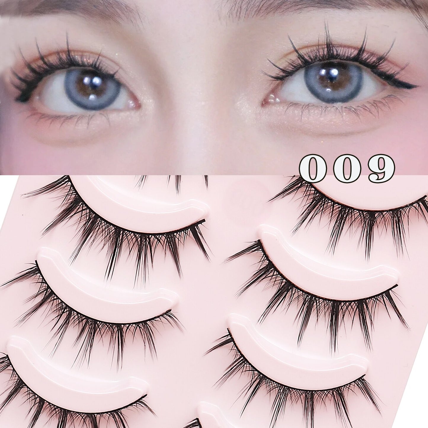 Manga Lashes 5pairs Natural Lashes 19 Styles of False Eyelashes Faux Cils Anime Lashes Soft  Daily Dating Lashes