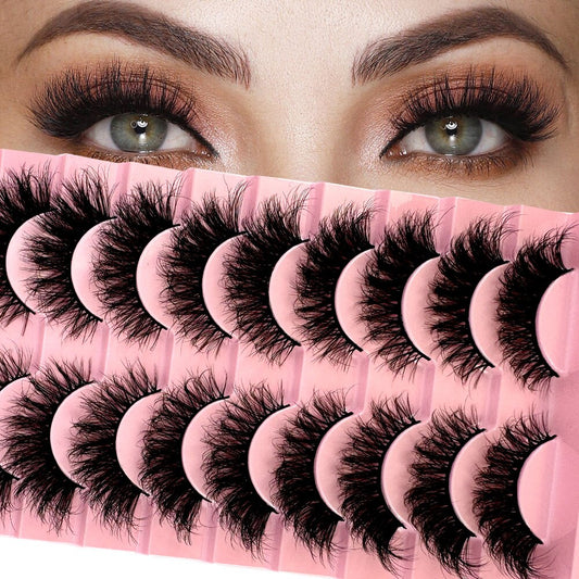 500Pairs 3D Faux Mink Lashes Natural long Mink False Eyelashes Fake Eyelash Mink Lashes Extension Cils