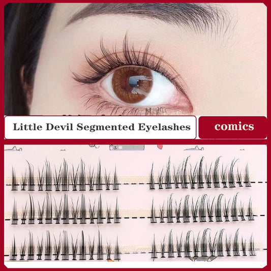 Little Devil Cosplay Lash Extension False Eyelashes A box of three pairs  Japanese Fairy Eyelashes Daily Eye