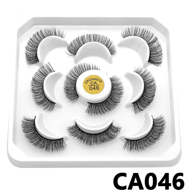 DD Curl 10-23mm Lashes 3D Mink Eyelashes Reusable Fluffy Strip Lashes eyelashes extensions