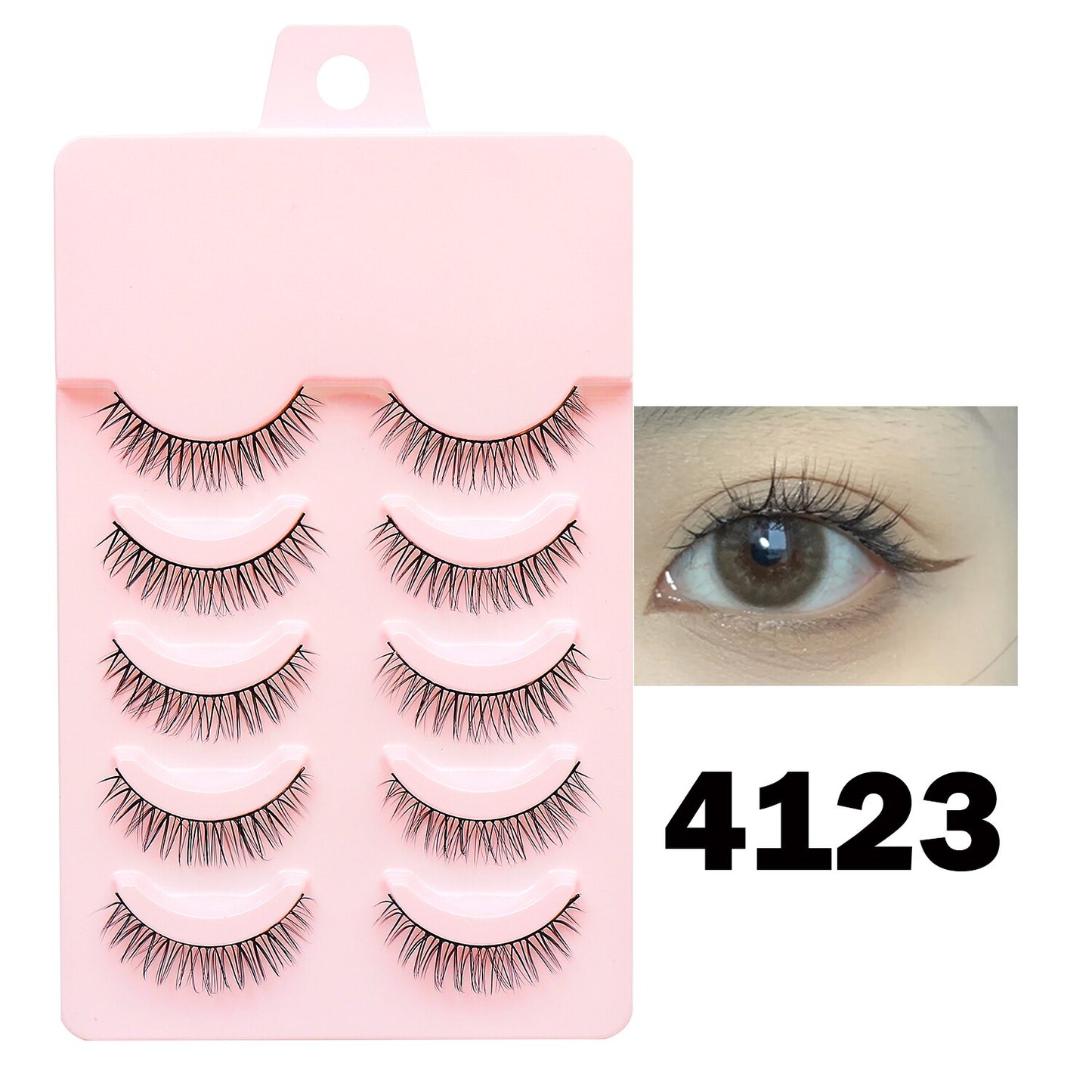 Manga Lashes 5pairs Natural Lashes 19 Styles of False Eyelashes Faux Cils Anime Lashes Soft  Daily Dating Lashes