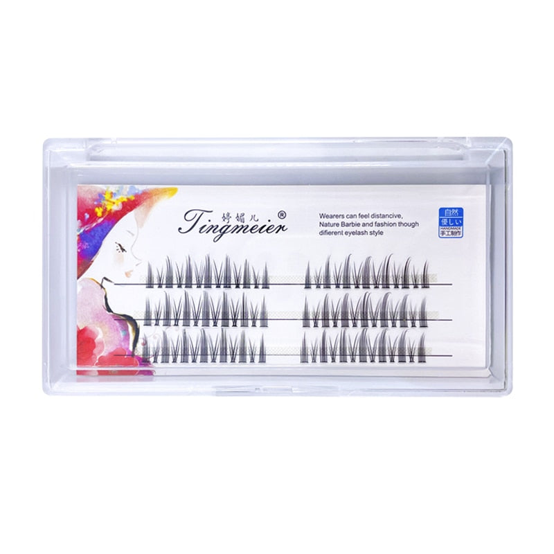 Segmented False Eyelashes Cos Eye Lashes Natural Simulation Eyelashes Japanese 5 Pairs