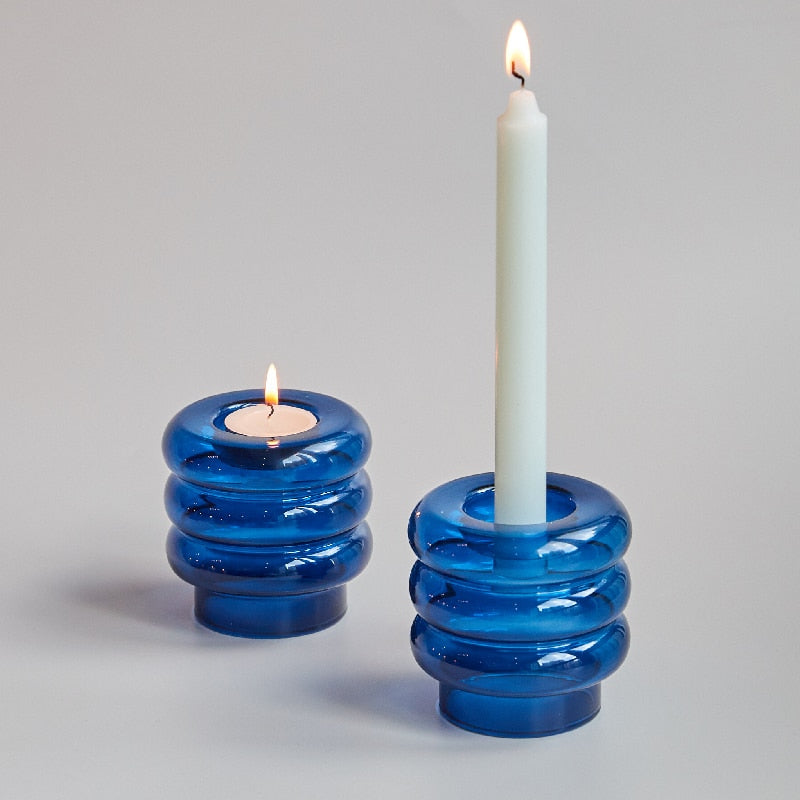 Dual Purpose Candlestick Taper Candle Holders Tealight Candlesticks for Home Decoration Party Vase Table Centerpiece