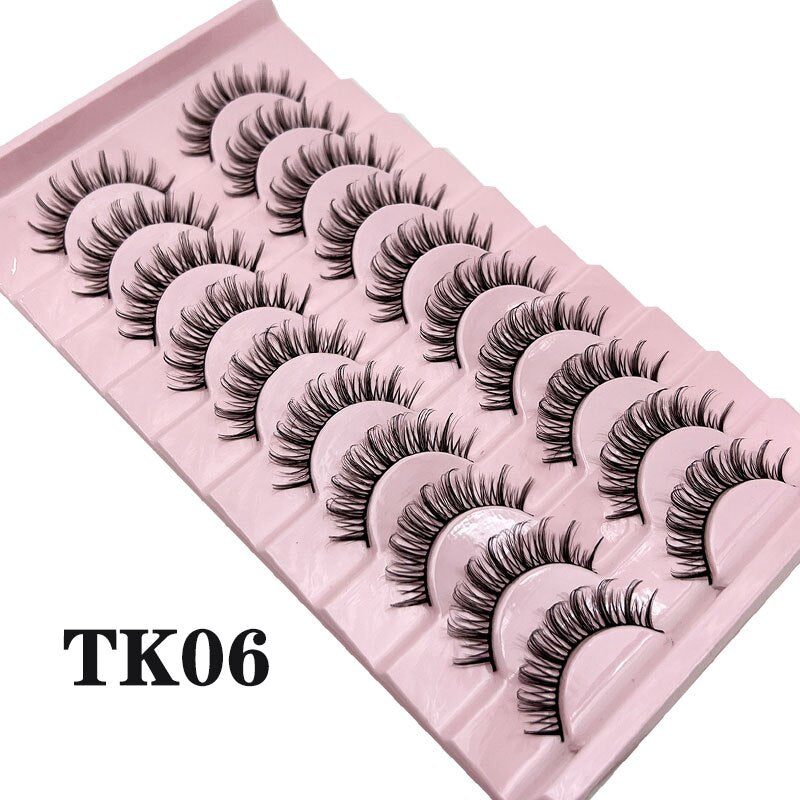 Fluffy Mink Lashes Russian Strip Lashes False Eyelashes Russian Volume Lashes