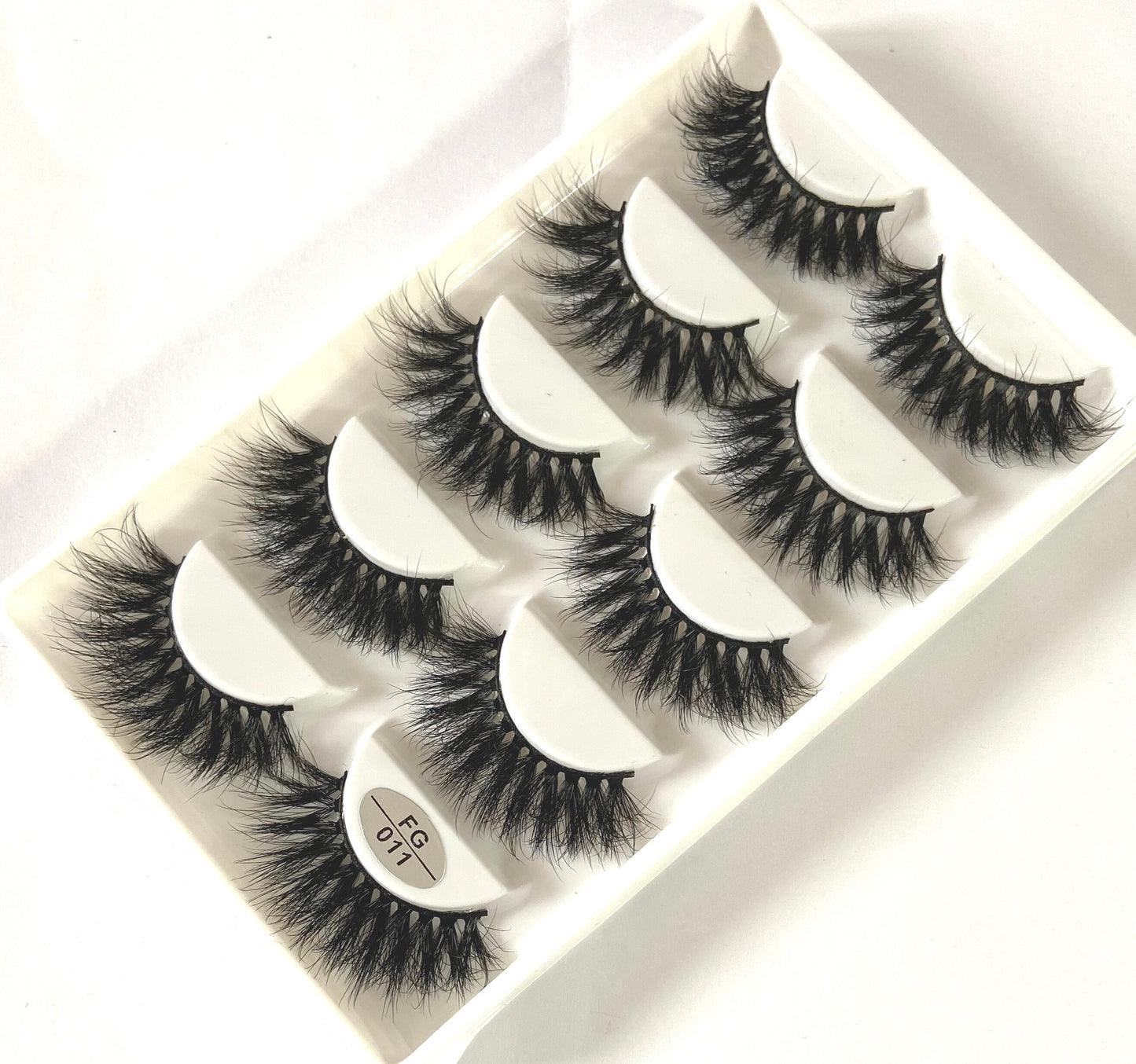 5 Pairs Handmade 3d mink lashes short False Eyelashes Dense Natural Long Messy Eye Lashes Reusable Stage False Eyelashes