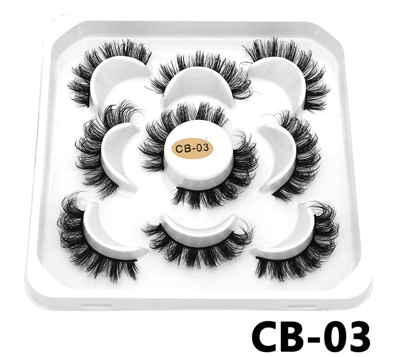 DD Curl 10-23mm Lashes 3D Mink Eyelashes Reusable Fluffy Strip Lashes eyelashes extensions