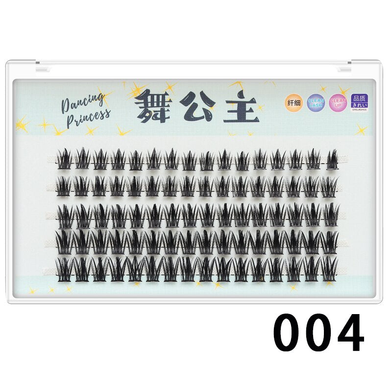 Manga Lashes 3-rows Anime Lashes Natural False Eyelashes Eyelash Extension Soft Fake Eyelashes Lash Clusters Eyelashes
