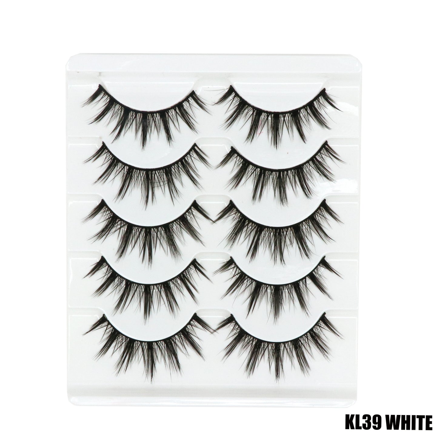 5 Pair Manga Lashes Little Devil Anime Cosplay Natural Wispy Fairy Cross Lashes Manga Fake Eyelashes
