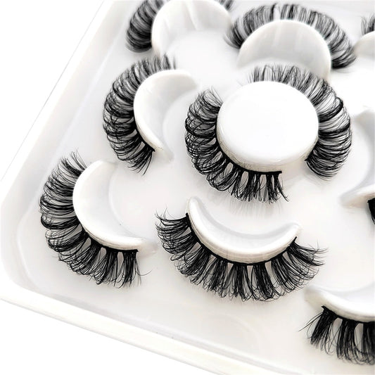 DD Curl 10-23mm Lashes 3D Mink Eyelashes Reusable Fluffy Strip Lashes eyelashes extensions