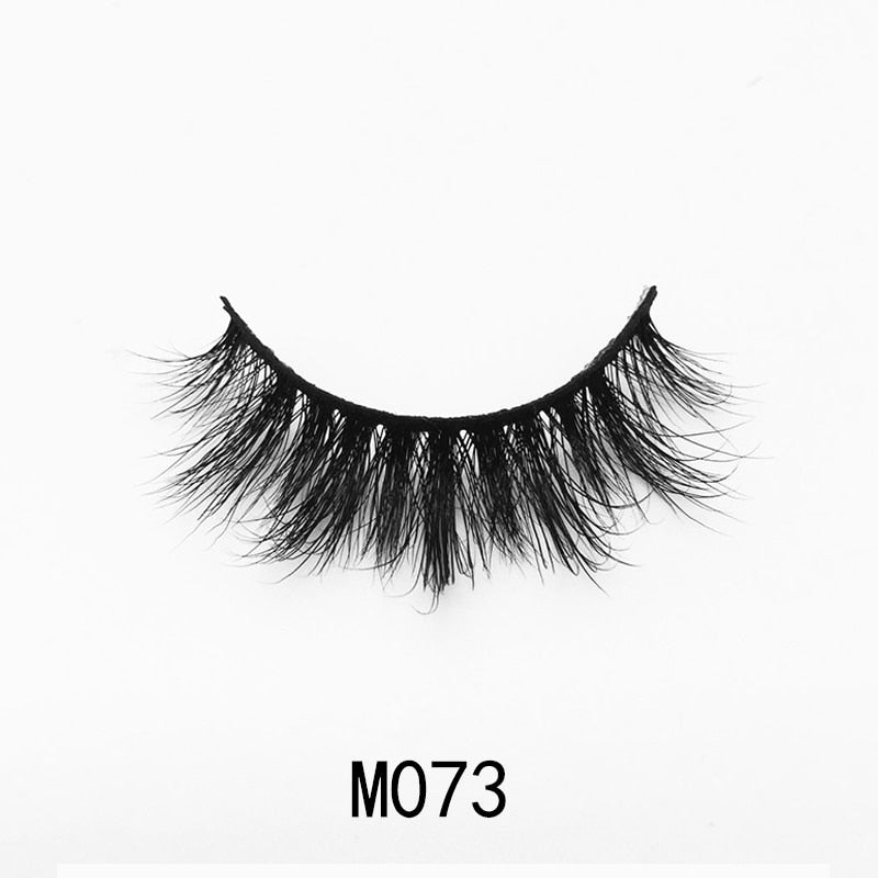 Handmade Mink Eyelashes 3D Curl Winged Natural Realistic Messy End Eye Elongated Thick False Eyelashes Soft Fake Eyelashes