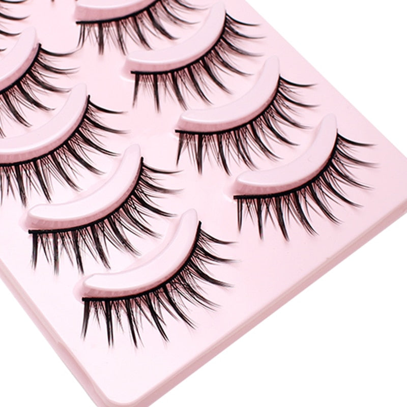 Natural False Eyelashes Extension Nude Look Eye Lashes Japanese Lashes Air Lashes