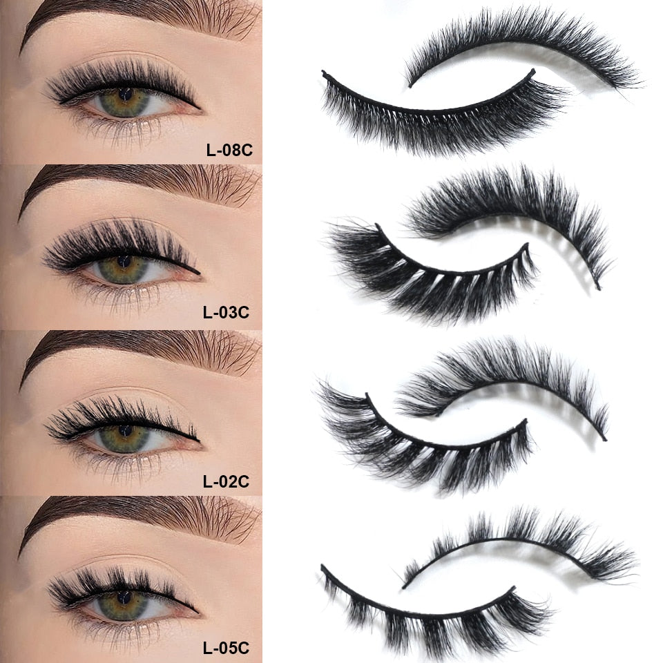 Cateye Lashes End Eye Elongate Fake Eyelashes Natural Winged Fox Eye Lashes Mink
