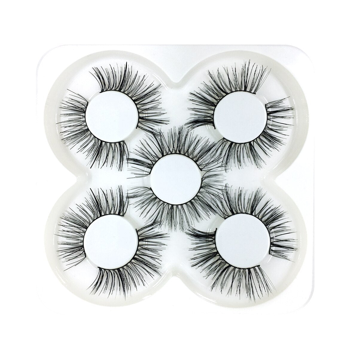 2/5Pairs Eyelashes 3D Natural False Soft Mink eyelash extension Makeup lashes