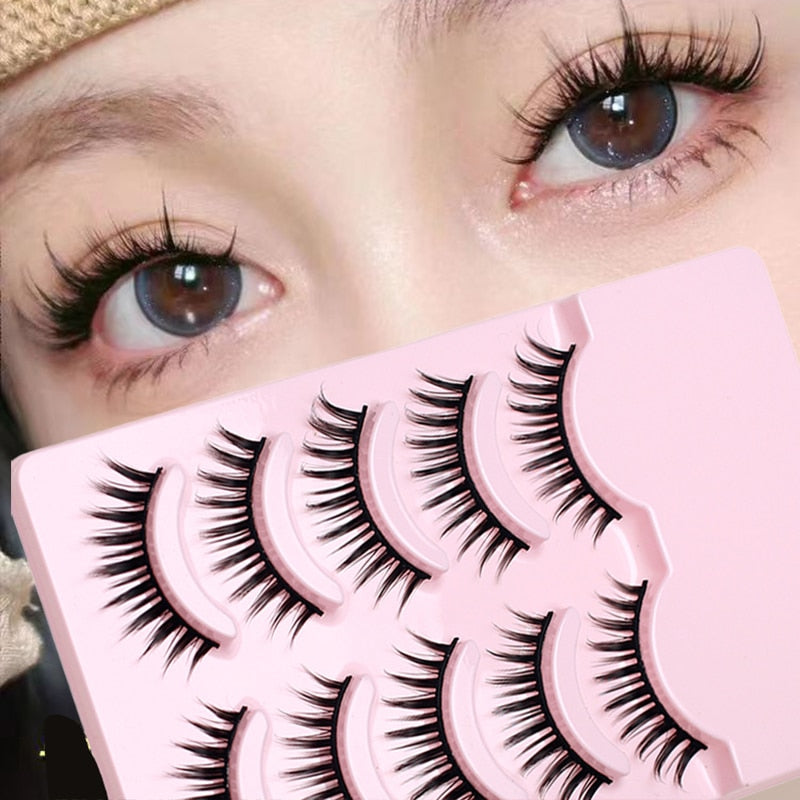 Natural False Eyelashes Extension Nude Look Eye Lashes Japanese Lashes Air Lashes