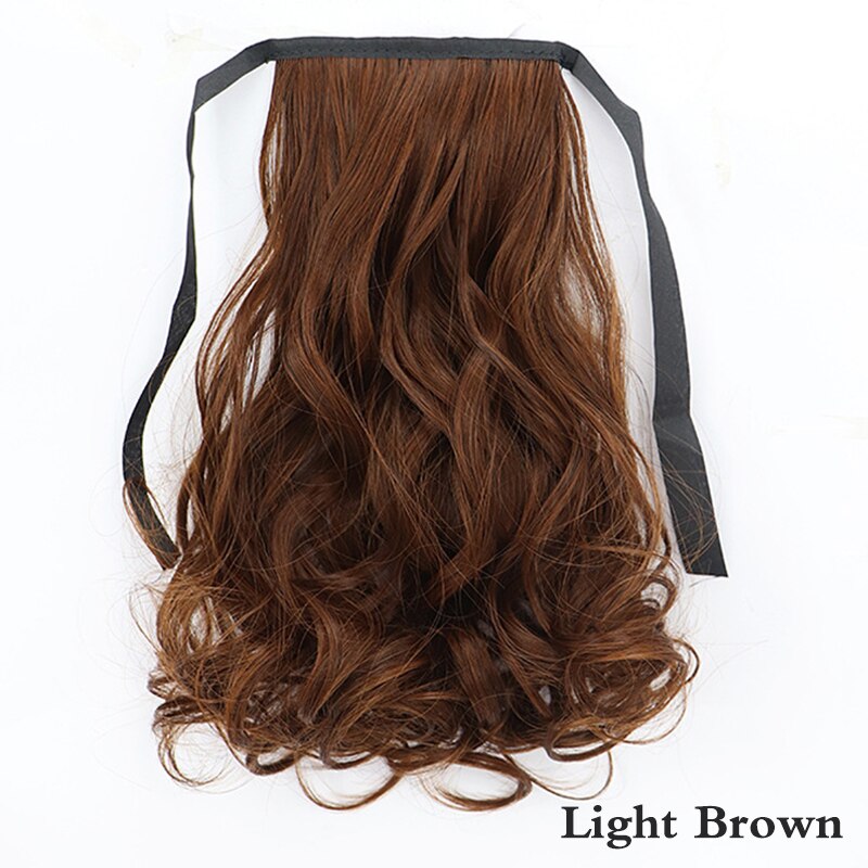 Concubine Synthetic Strappy Ponytail Hair Extensions False Tail Natural Hair Clip Horse tail Curly Organic For Women Wig