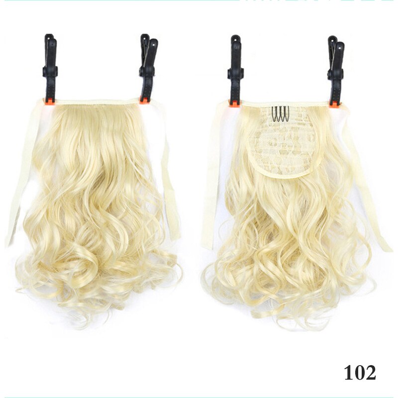 Concubine Synthetic Strappy Ponytail Hair Extensions False Tail Natural Hair Clip Horse tail Curly Organic For Women Wig