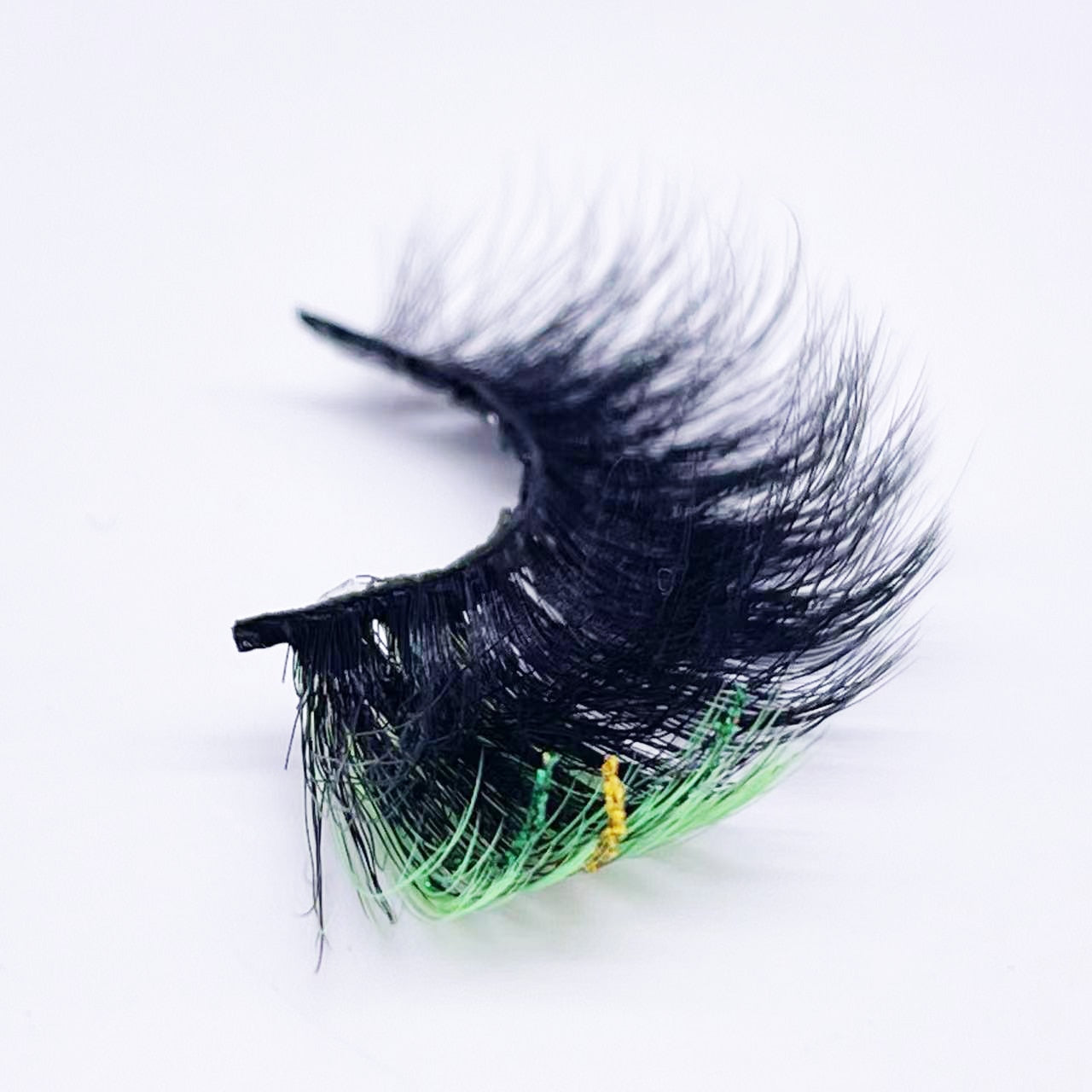 Glitter ombre Colored Lashes 20MM Mink Lashes Dramatic Colorful Natural Eyelashes Extension Fake Eyelashes