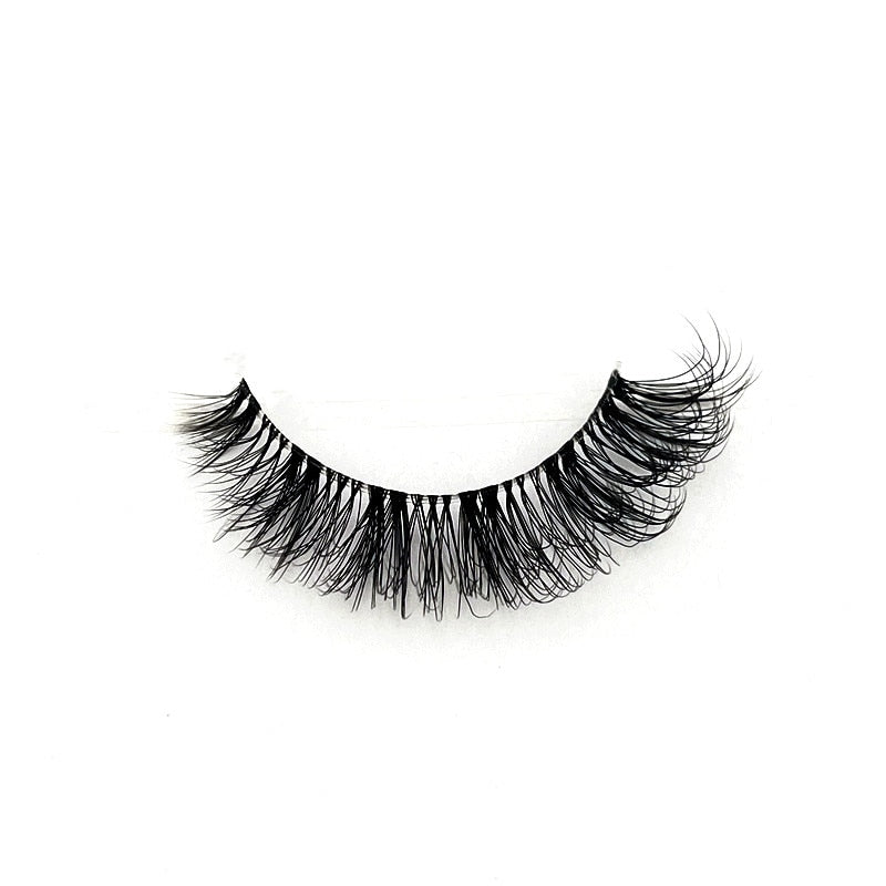 10 Pairs Mink Eyelashes Clear Band Eye Lashes Crisscross Transparent Band False Eyelashes Handmade Dramatic Lashes Upper Lashes