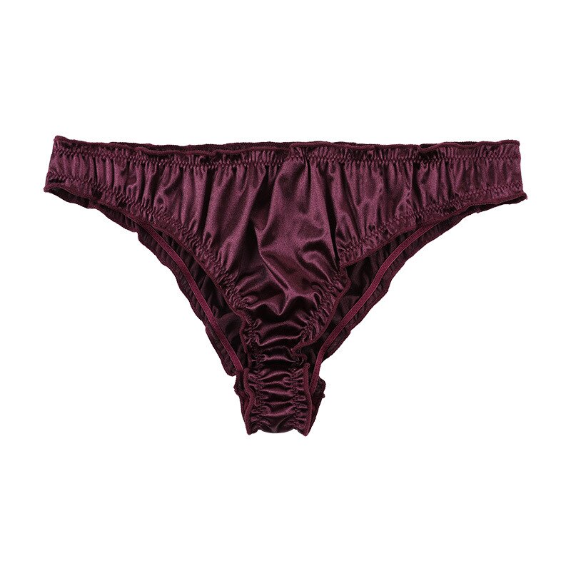 Large Size Ladies Underwear Low Waist Spot Sexy Soft Comfortable Super Elastic Satin Pants Cotton