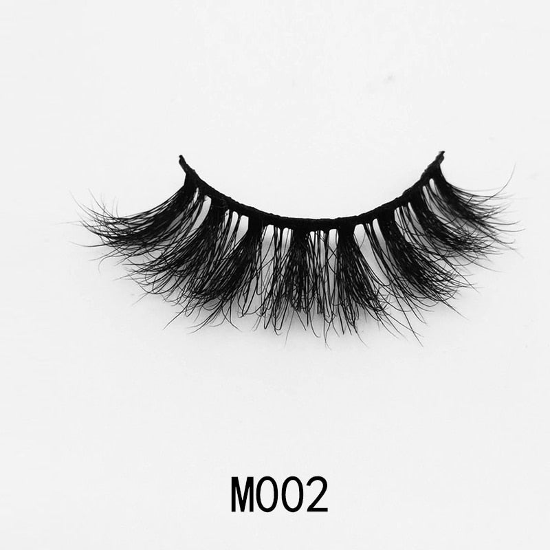 Handmade Mink Eyelashes 3D Curl Winged Natural Realistic Messy End Eye Elongated Thick False Eyelashes Soft Fake Eyelashes