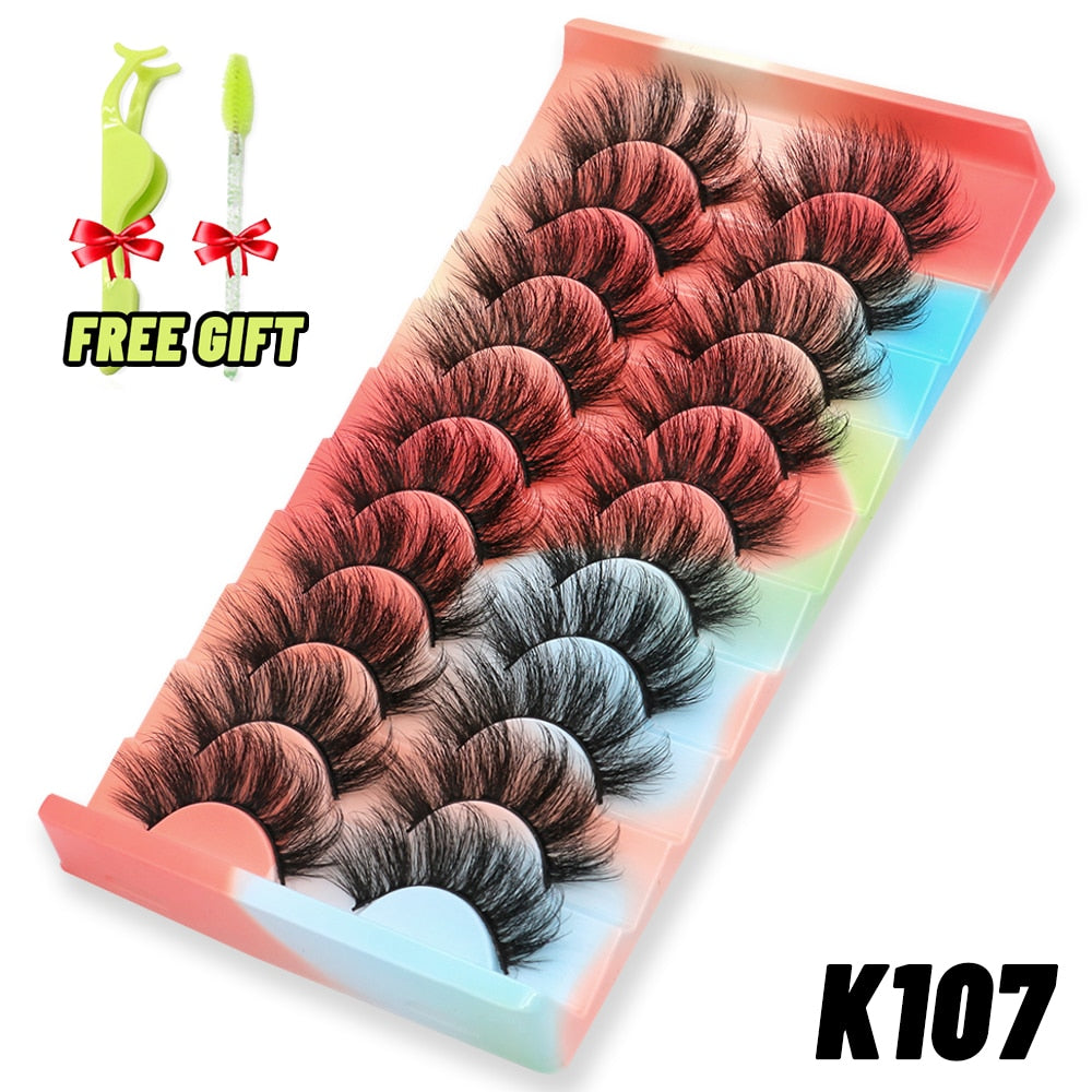 Dramatic False Eyelashes Cosplay 5/10 Pair 3D Mink Eyelashes Natural False Eyelashes