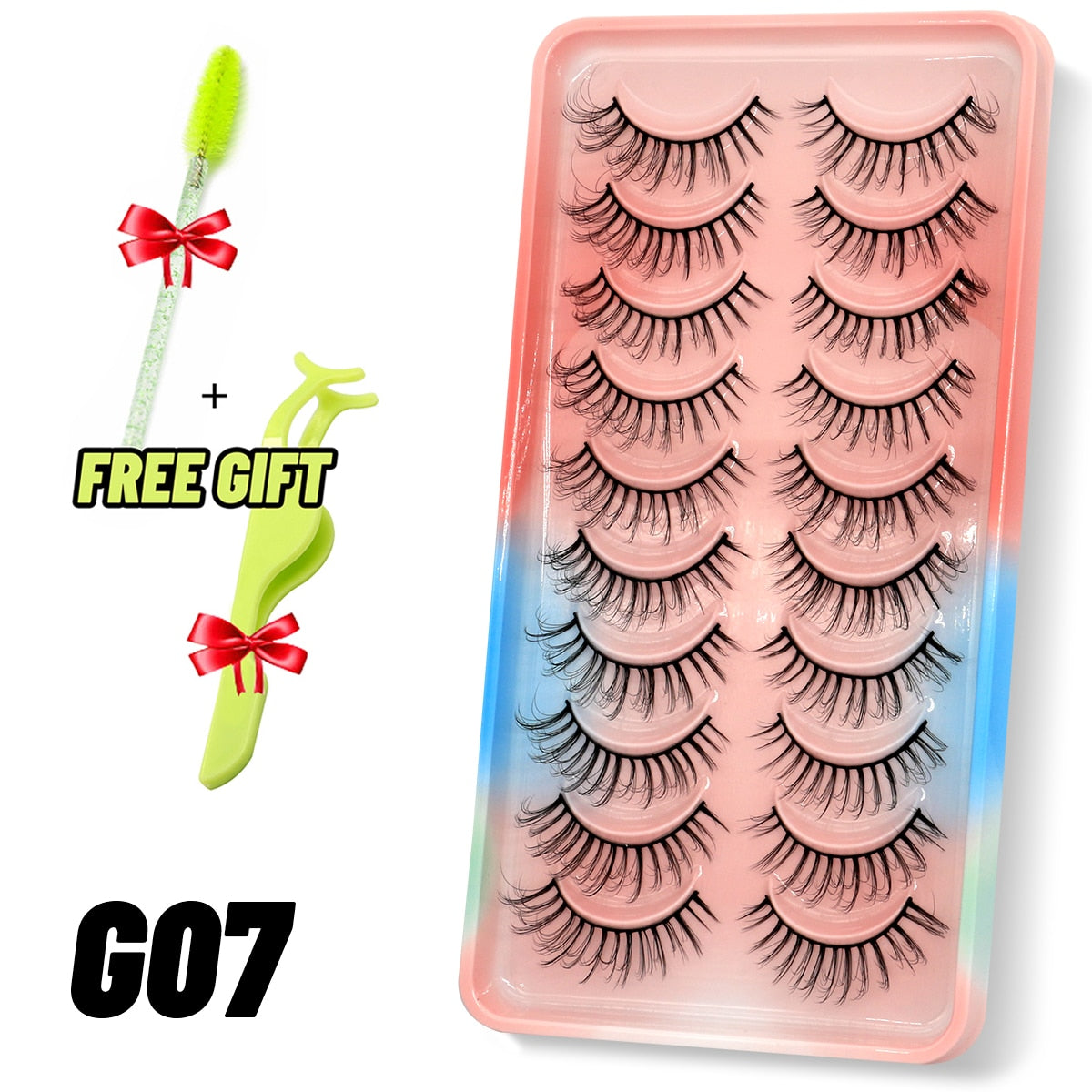 Dramatic False Eyelashes Cosplay 5/10 Pair 3D Mink Eyelashes Natural False Eyelashes