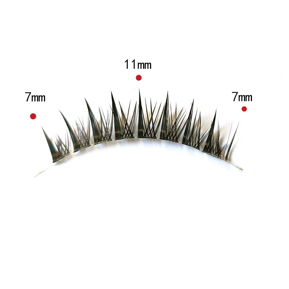 5 Pairs Natural Air False Eyelashes Cos Fairy Japanese Eyelashes Handmade Transparent Terrier Thick Curling Eyelash